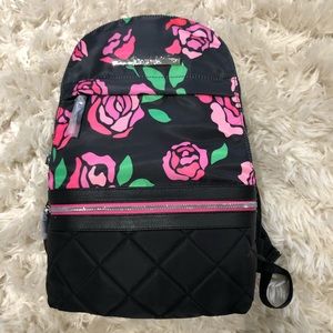 Betsey Johnson NWT floral and leopard backpack
